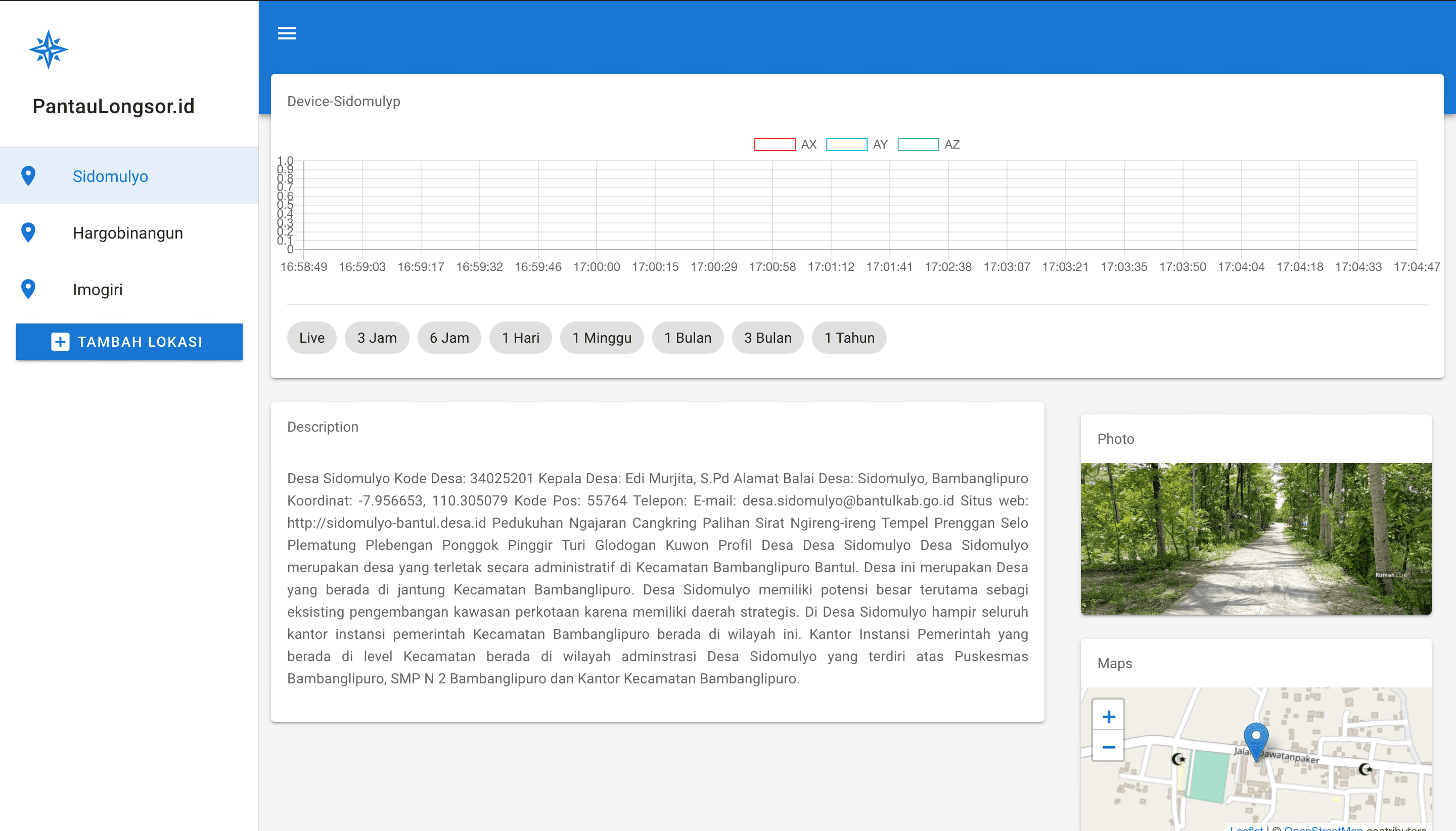 Pantaulongsor.id — project screenshot